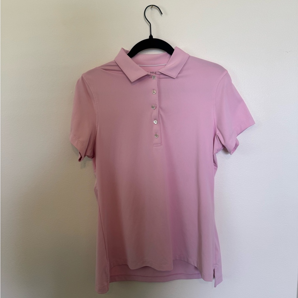 Peter Millar Women’s Golf Polo - Size M - Baby Pink